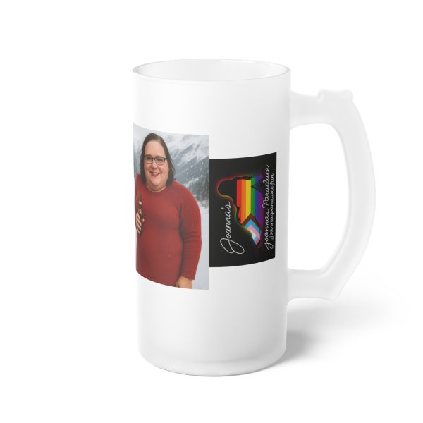 Frosted Glass Beer Mug - Image 4