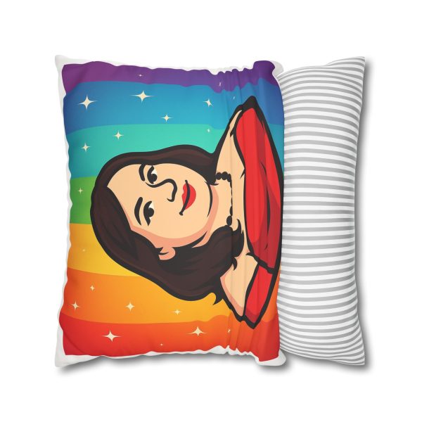 Faux Suede Square Pillowcase - Image 14