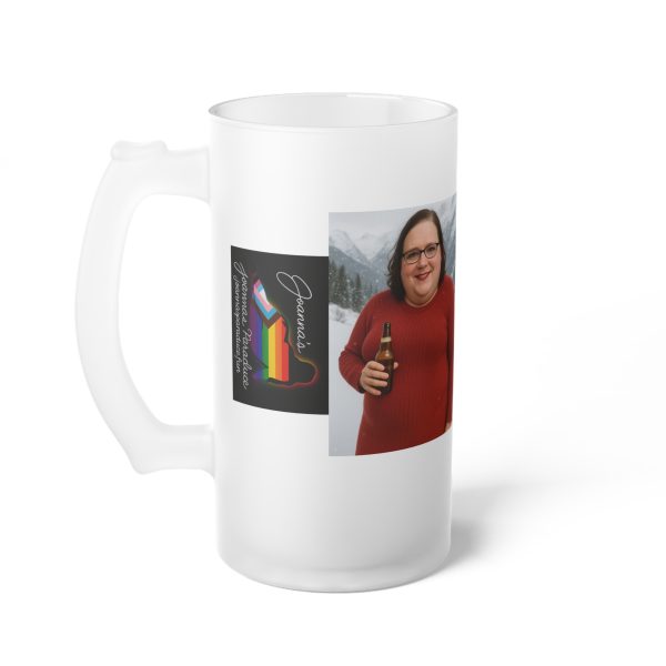 Frosted Glass Beer Mug - Image 3