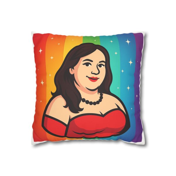 Faux Suede Square Pillowcase